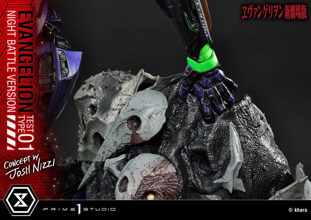 Evangelion Statue Evangelion Test Type 01 Night Battle Version Concept by Josh Nizzi 67 cm