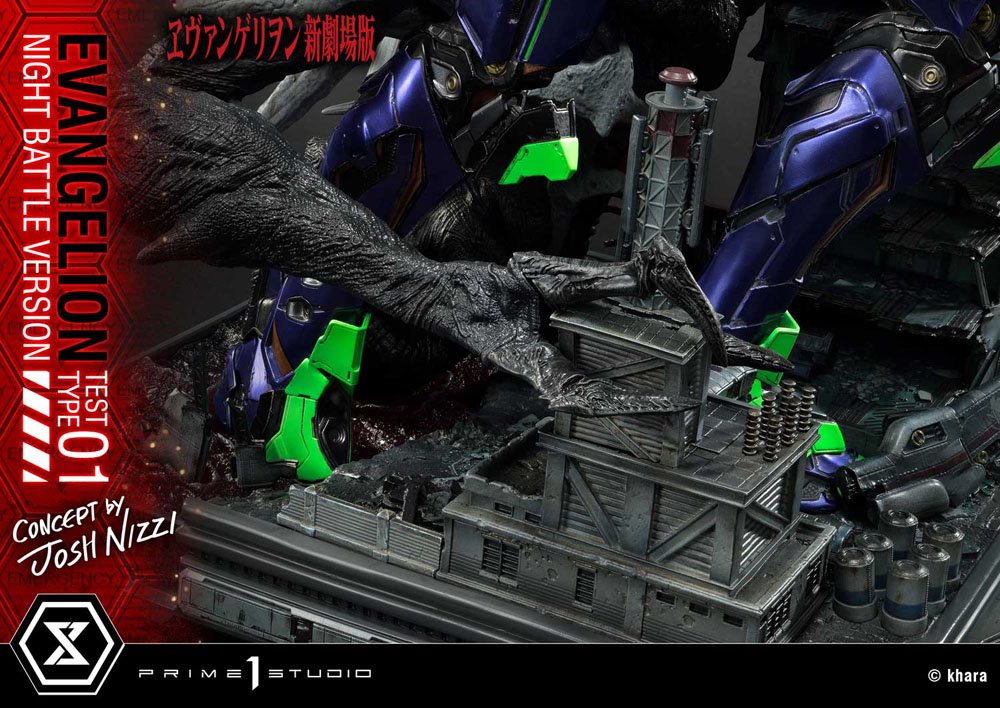 Evangelion Statue Evangelion Test Type 01 Night Battle Version Concept by Josh Nizzi 67 cm