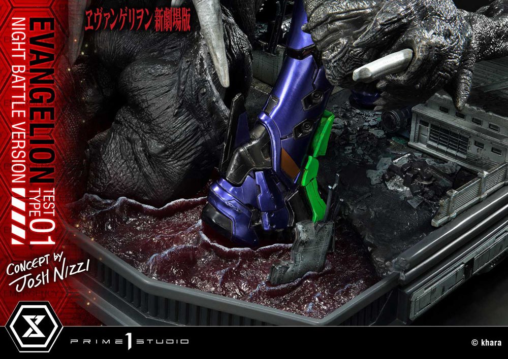 Evangelion Statue Evangelion Test Type 01 Night Battle Version Concept by Josh Nizzi 67 cm