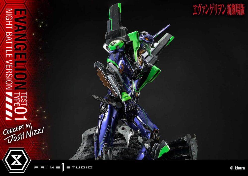 Evangelion Statue Evangelion Test Type 01 Night Battle Version Concept by Josh Nizzi 67 cm