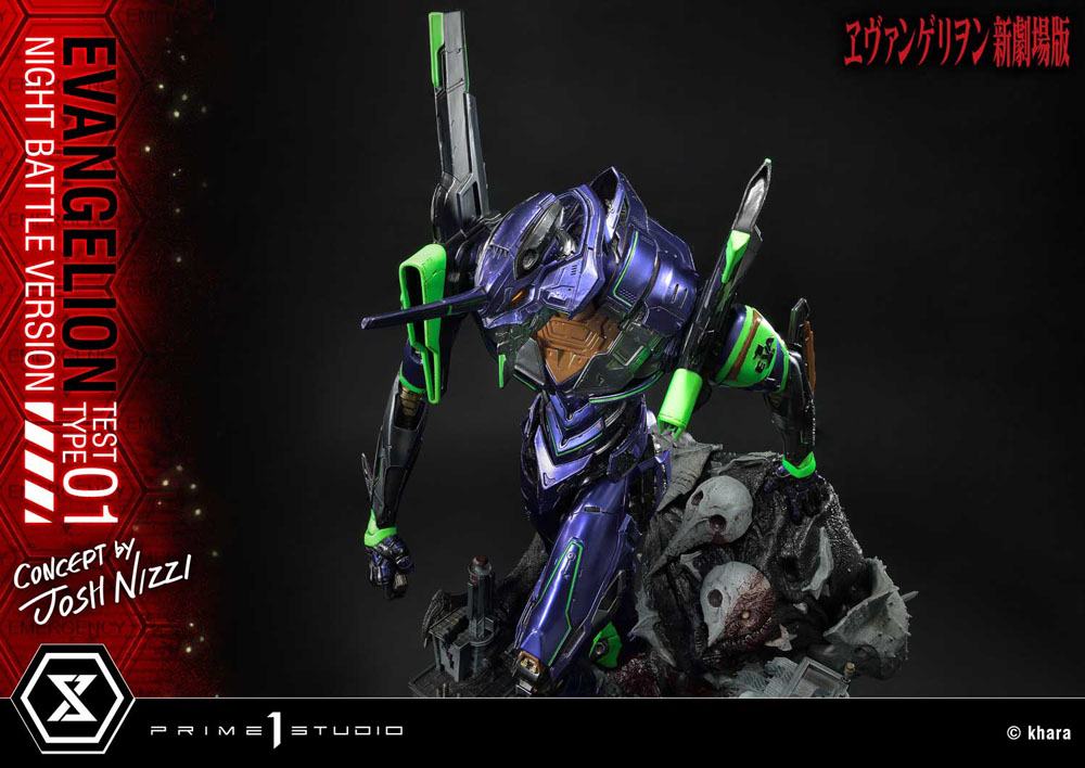 Evangelion Statue Evangelion Test Type 01 Night Battle Version Concept by Josh Nizzi 67 cm