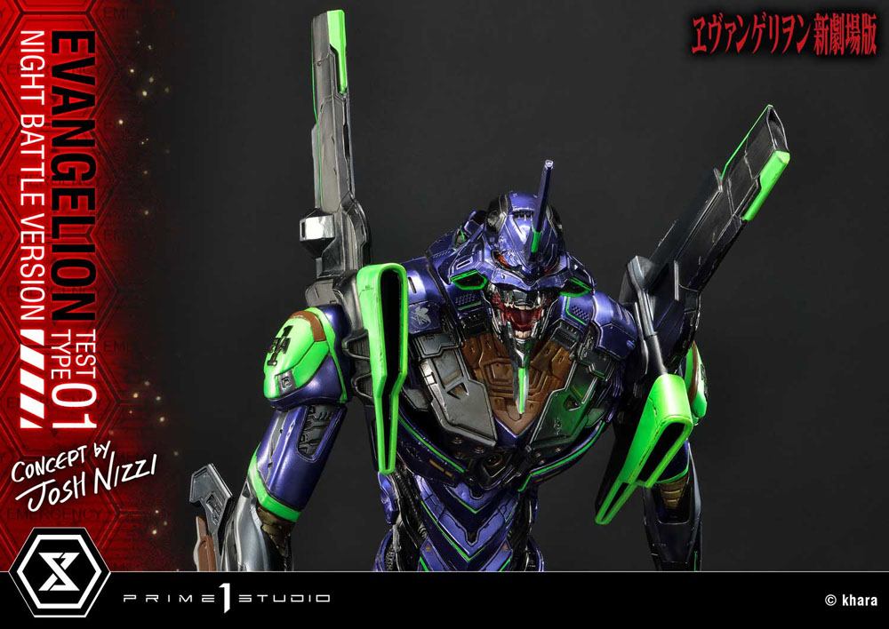 Evangelion Statue Evangelion Test Type 01 Night Battle Version Concept by Josh Nizzi 67 cm