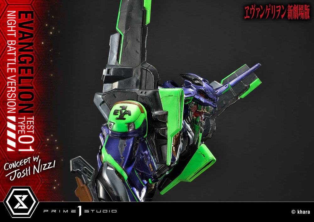 Evangelion Statue Evangelion Test Type 01 Night Battle Version Concept by Josh Nizzi 67 cm