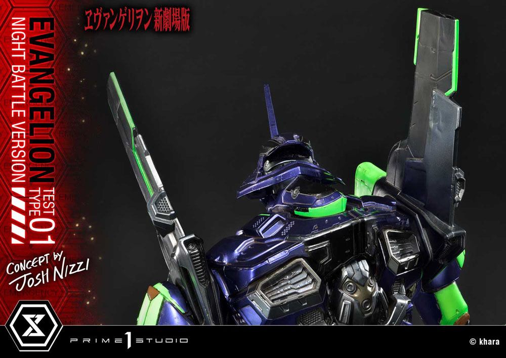Evangelion Statue Evangelion Test Type 01 Night Battle Version Concept by Josh Nizzi 67 cm