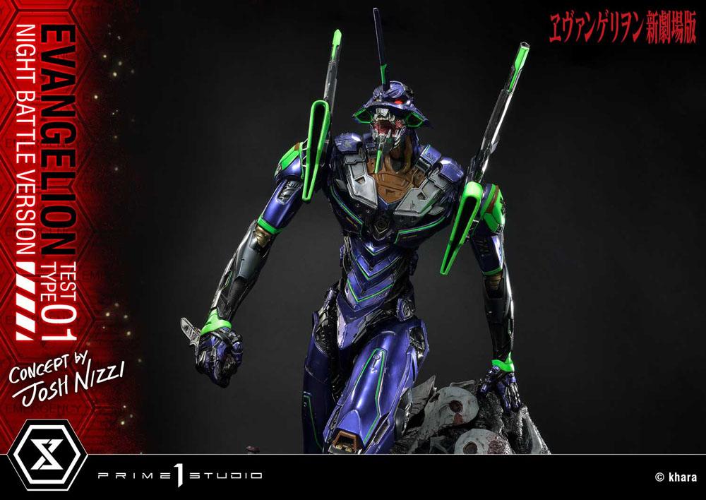 Evangelion Statue Evangelion Test Type 01 Night Battle Version Concept by Josh Nizzi 67 cm