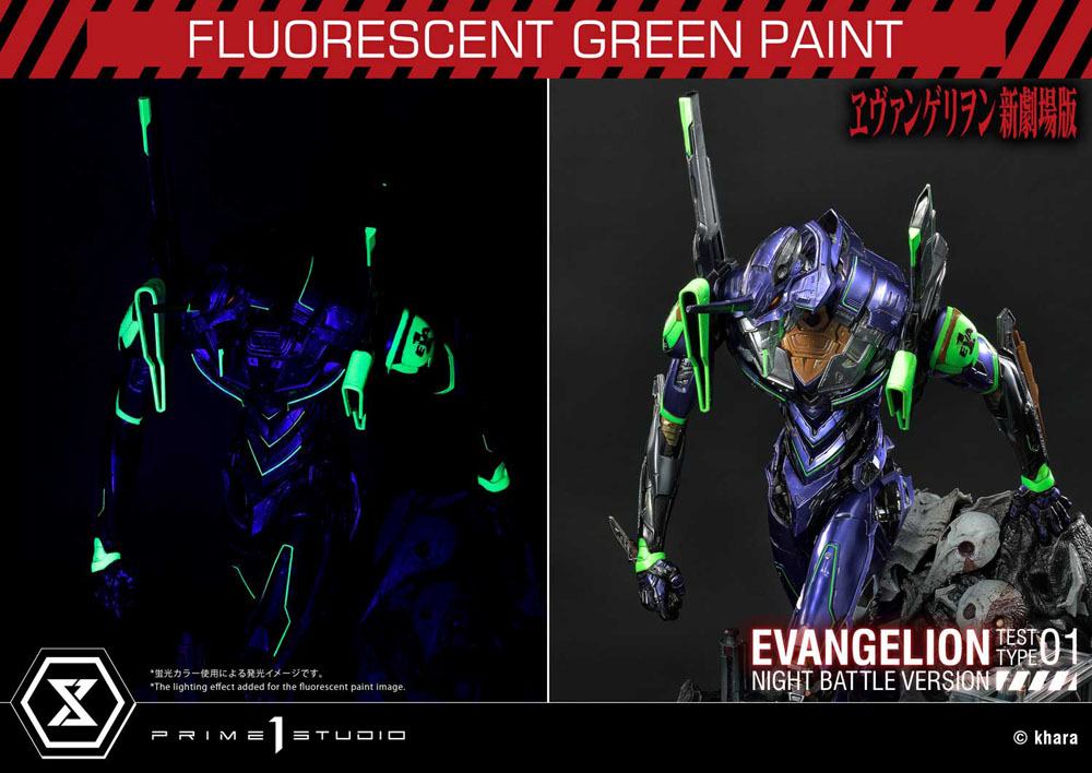 Evangelion Statue Evangelion Test Type 01 Night Battle Version Concept by Josh Nizzi 67 cm