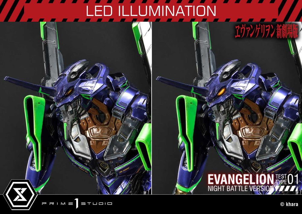Evangelion Statue Evangelion Test Type 01 Night Battle Version Concept by Josh Nizzi 67 cm