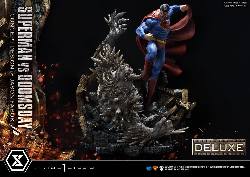 DC Comics Statue 1/3 Superman Vs. Doomsday by Jason Fabok Deluxe Bonus Version 95 cm