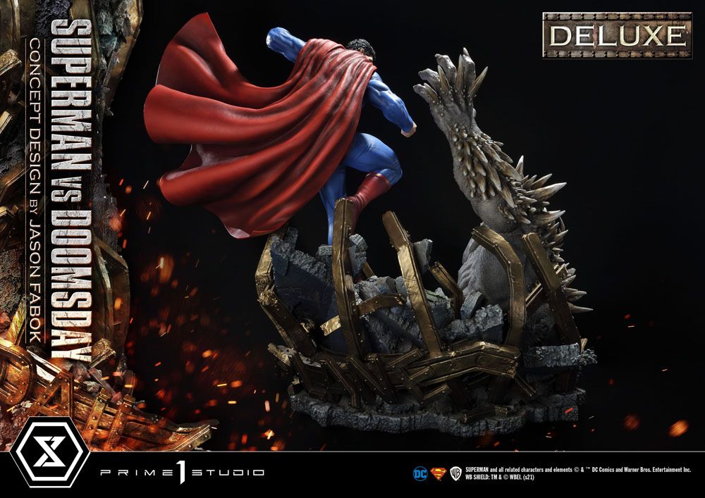 DC Comics Statue 1/3 Superman Vs. Doomsday by Jason Fabok Deluxe Bonus Version 95 cm