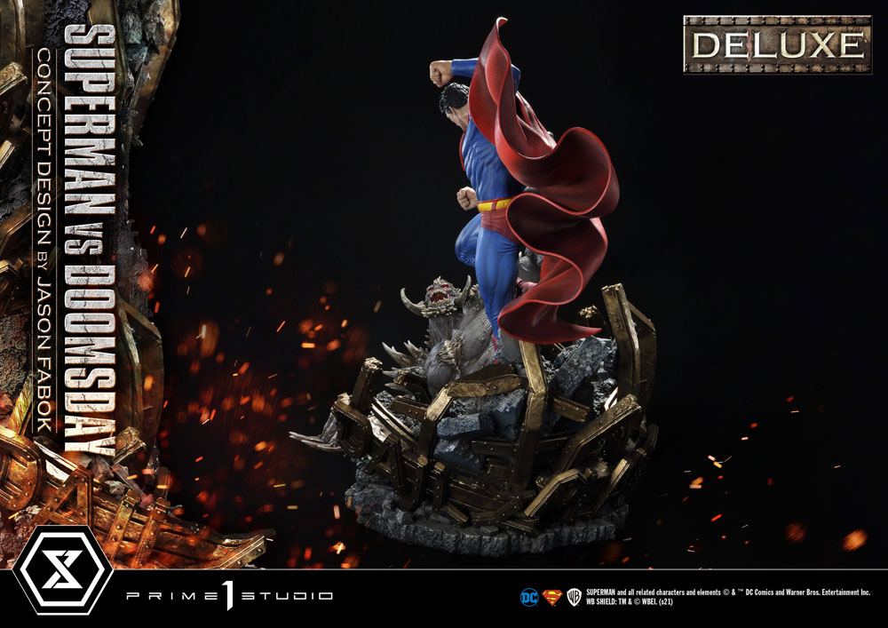 DC Comics Statue 1/3 Superman Vs. Doomsday by Jason Fabok Deluxe Bonus Version 95 cm
