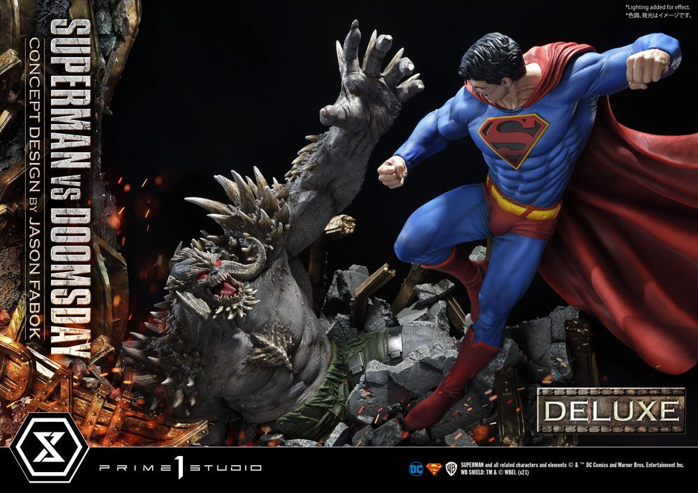 DC Comics Statue 1/3 Superman Vs. Doomsday by Jason Fabok Deluxe Bonus Version 95 cm