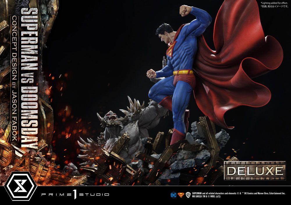 DC Comics Statue 1/3 Superman Vs. Doomsday by Jason Fabok Deluxe Bonus Version 95 cm