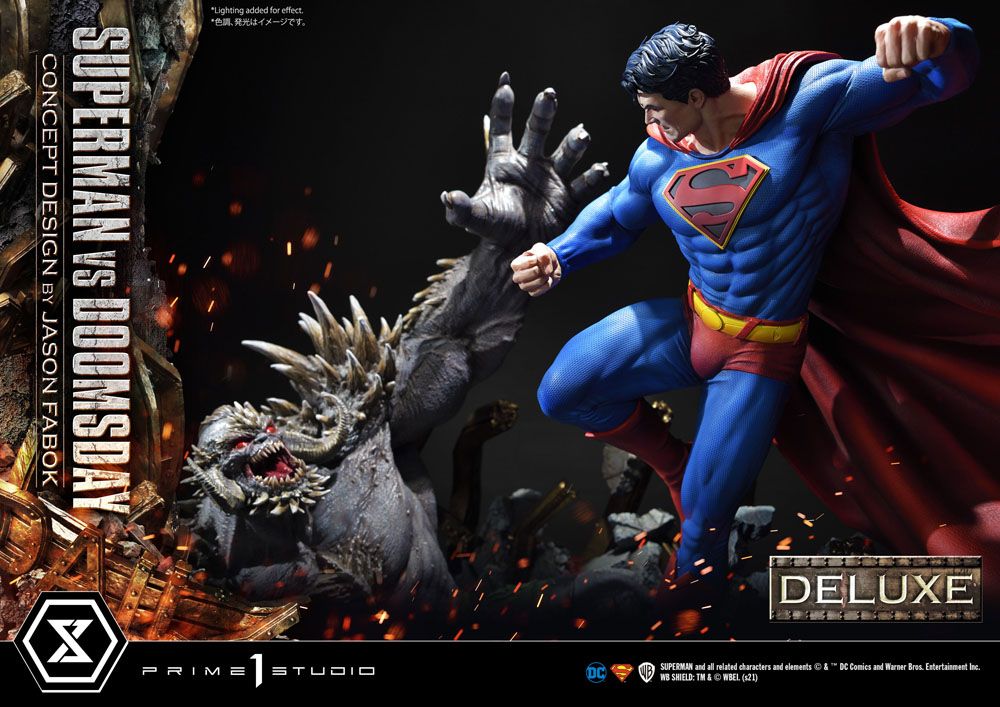 DC Comics Statue 1/3 Superman Vs. Doomsday by Jason Fabok Deluxe Bonus Version 95 cm
