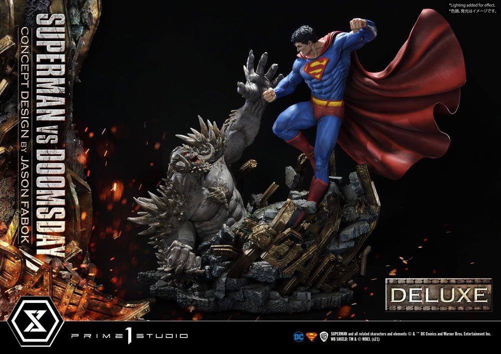 DC Comics Statue 1/3 Superman Vs. Doomsday by Jason Fabok Deluxe Bonus Version 95 cm