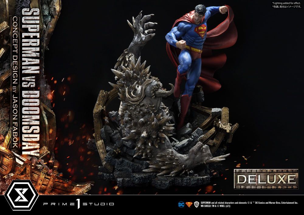 DC Comics Statue 1/3 Superman Vs. Doomsday by Jason Fabok Deluxe Bonus Version 95 cm