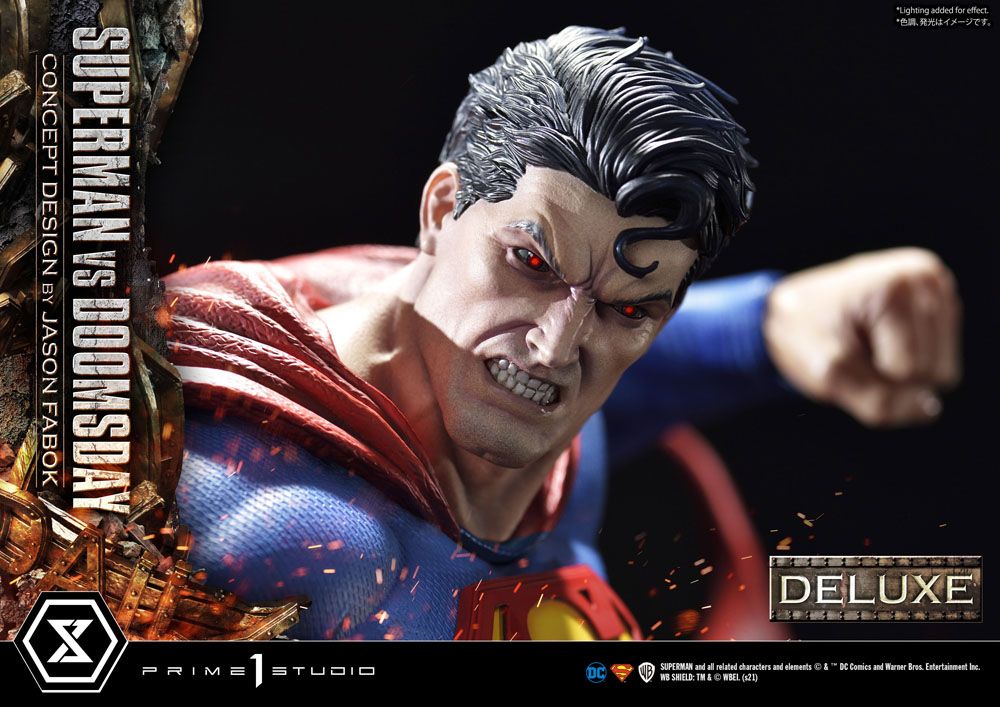 DC Comics Statue 1/3 Superman Vs. Doomsday by Jason Fabok Deluxe Bonus Version 95 cm