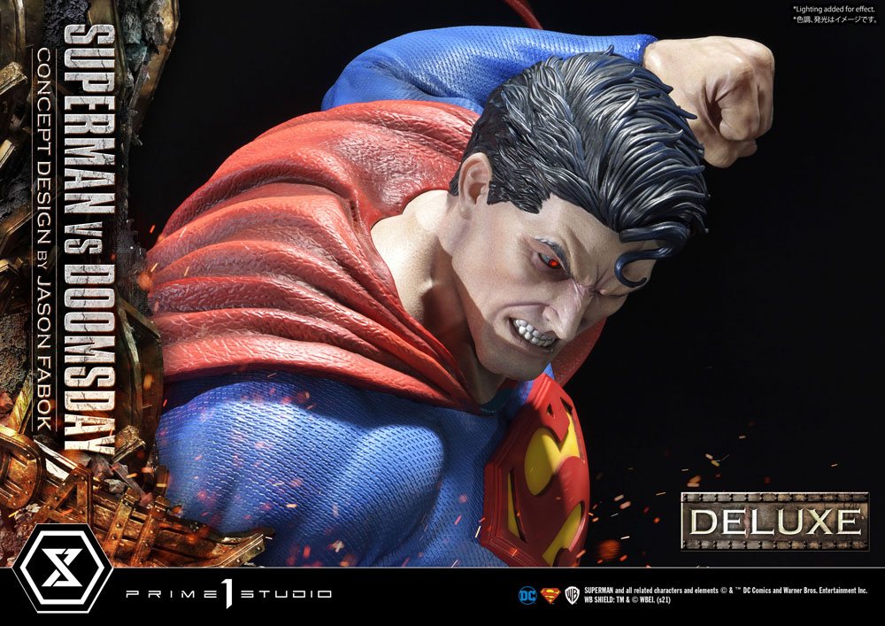 DC Comics Statue 1/3 Superman Vs. Doomsday by Jason Fabok Deluxe Bonus Version 95 cm