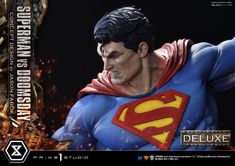 DC Comics Statue 1/3 Superman Vs. Doomsday by Jason Fabok Deluxe Bonus Version 95 cm