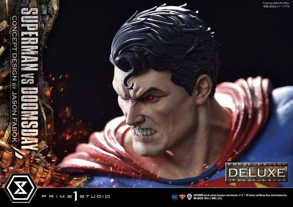 DC Comics Statue 1/3 Superman Vs. Doomsday by Jason Fabok Deluxe Bonus Version 95 cm