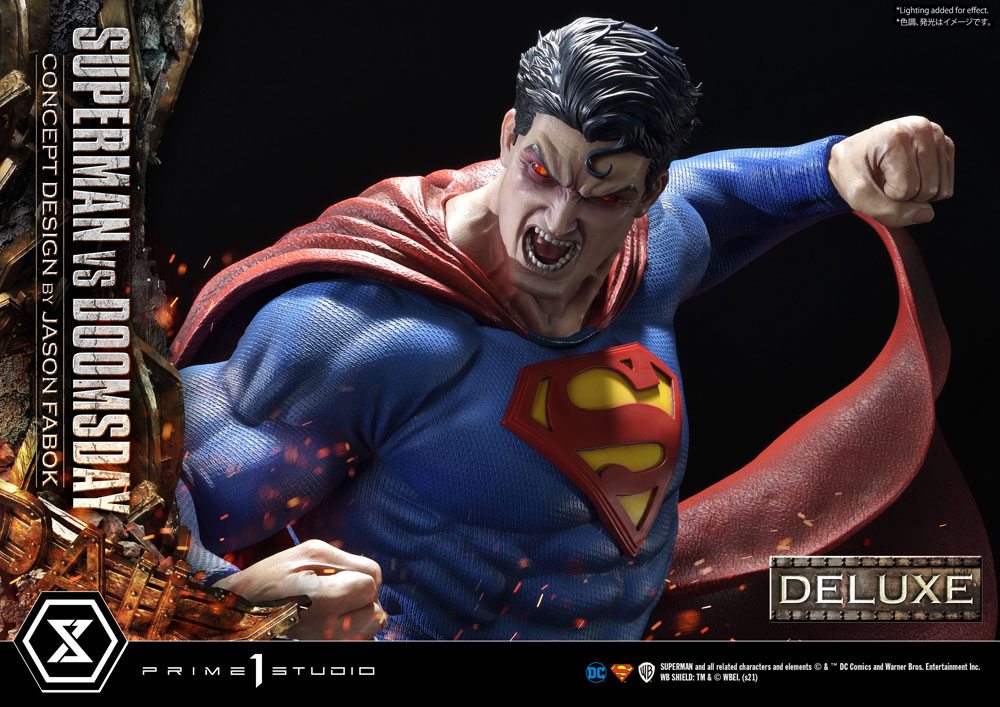 DC Comics Statue 1/3 Superman Vs. Doomsday by Jason Fabok Deluxe Bonus Version 95 cm