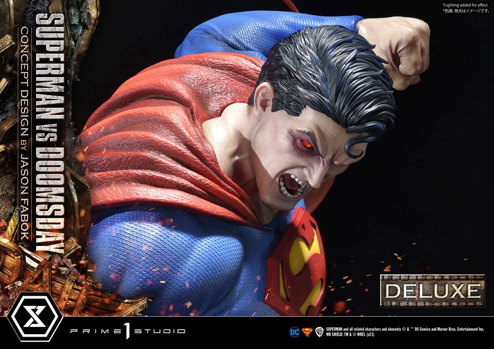 DC Comics Statue 1/3 Superman Vs. Doomsday by Jason Fabok Deluxe Bonus Version 95 cm