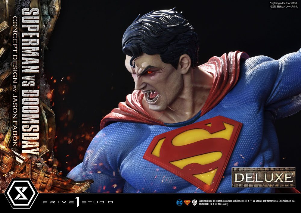 DC Comics Statue 1/3 Superman Vs. Doomsday by Jason Fabok Deluxe Bonus Version 95 cm