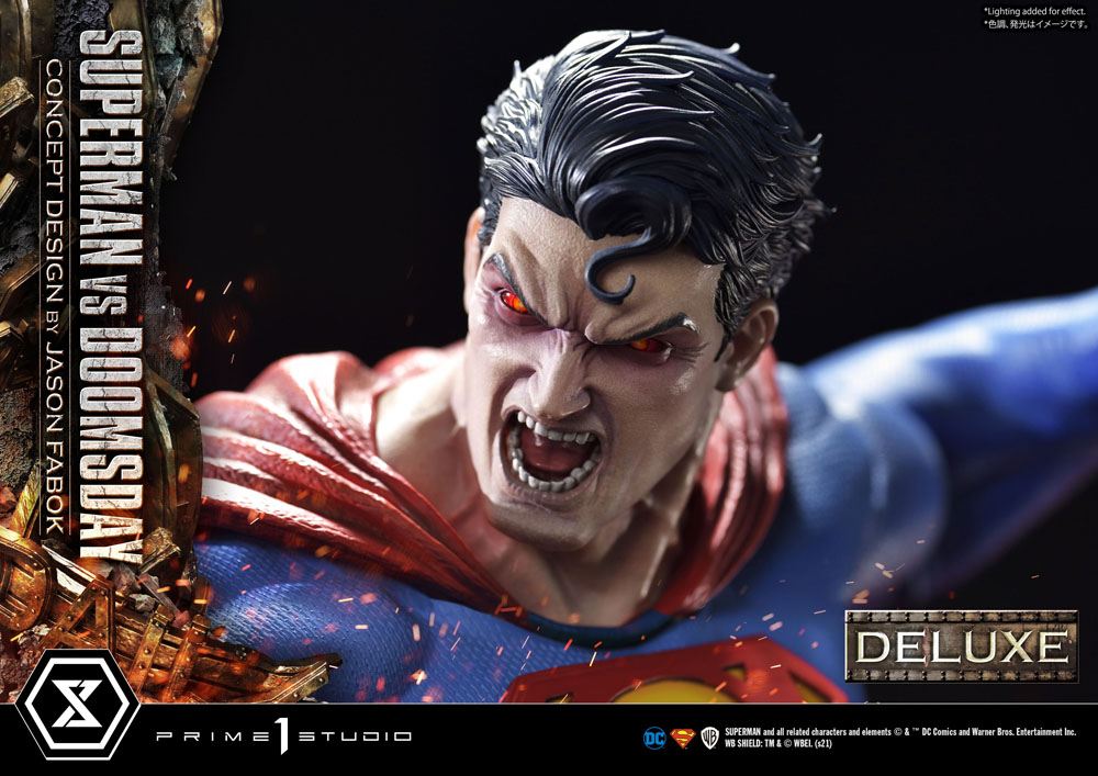 DC Comics Statue 1/3 Superman Vs. Doomsday by Jason Fabok Deluxe Bonus Version 95 cm
