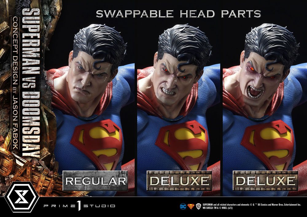 DC Comics Statue 1/3 Superman Vs. Doomsday by Jason Fabok Deluxe Bonus Version 95 cm