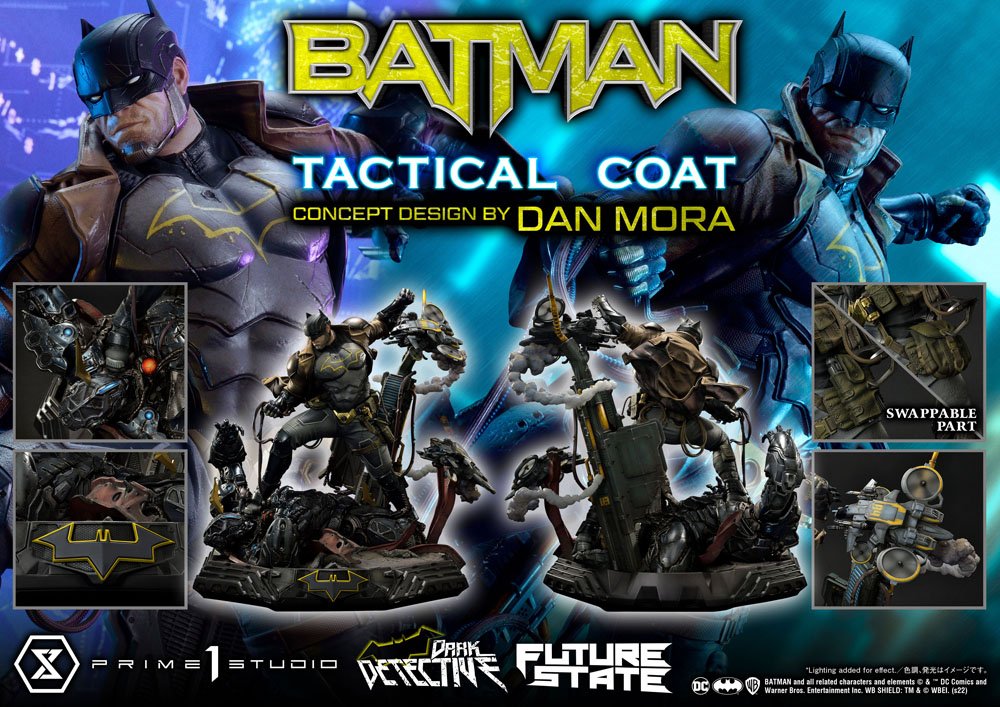 DC Comics Statue 1/4 Batman Dark Detective Tactical Coat Concept Design by Dan Mora 59 cm