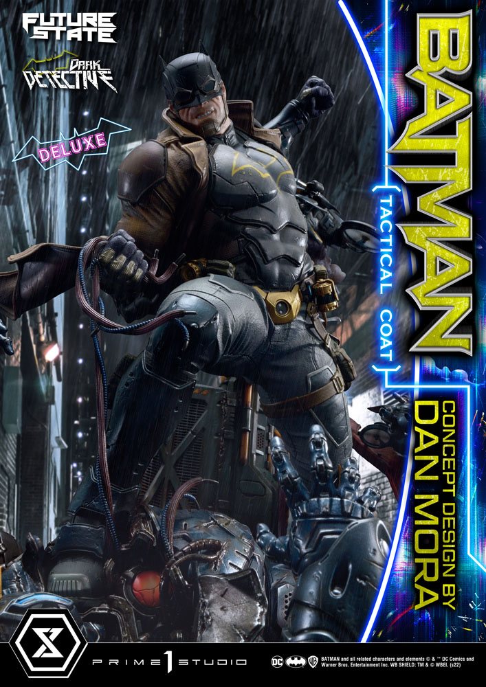 DC Comics Statue 1/4 Batman Dark Detective Tactical Coat Concept Design by Dan Mora Deluxe Bonus Version 59 cm