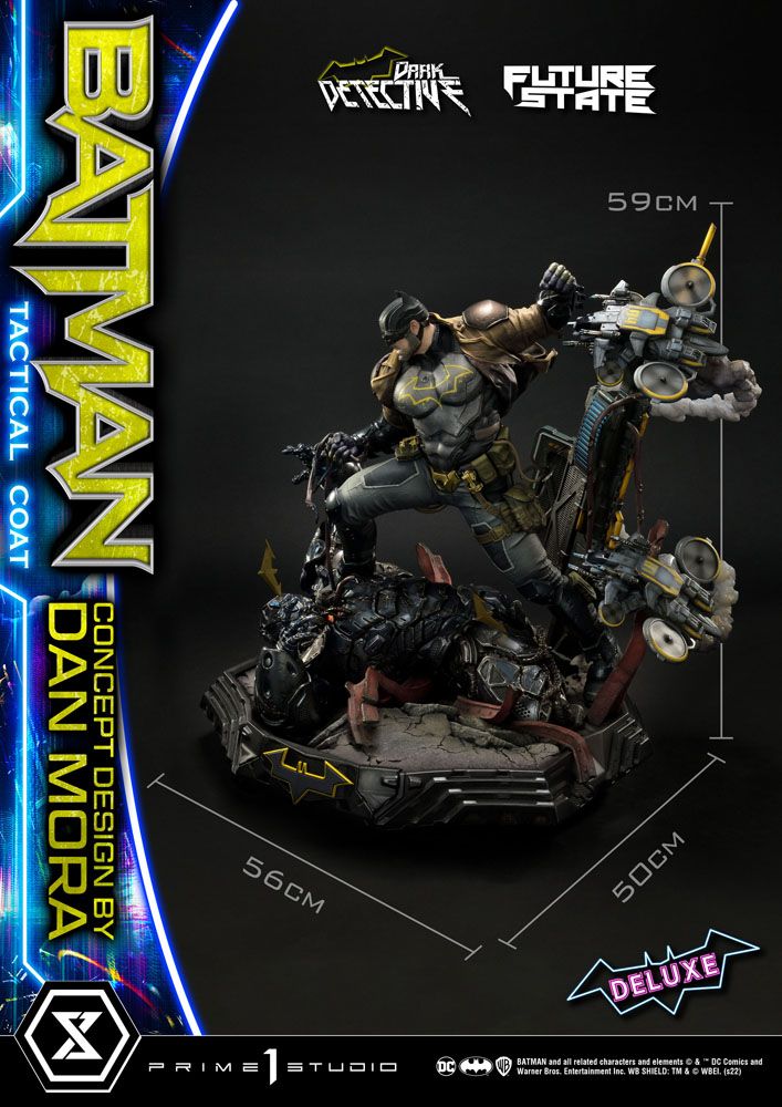 DC Comics Statue 1/4 Batman Dark Detective Tactical Coat Concept Design by Dan Mora Deluxe Bonus Version 59 cm