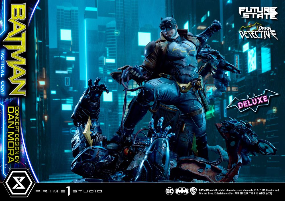 DC Comics Statue 1/4 Batman Dark Detective Tactical Coat Concept Design by Dan Mora Deluxe Bonus Version 59 cm