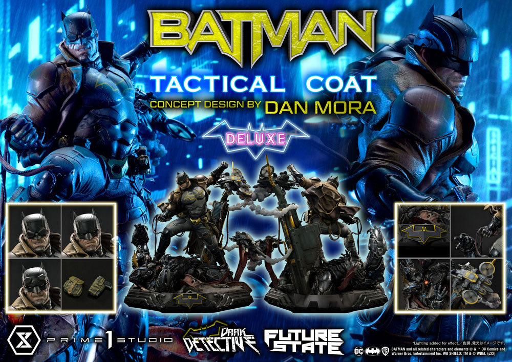 DC Comics Statue 1/4 Batman Dark Detective Tactical Coat Concept Design by Dan Mora Deluxe Bonus Version 59 cm