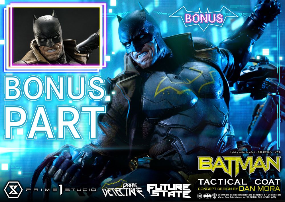 DC Comics Statue 1/4 Batman Dark Detective Tactical Coat Concept Design by Dan Mora Deluxe Bonus Version 59 cm