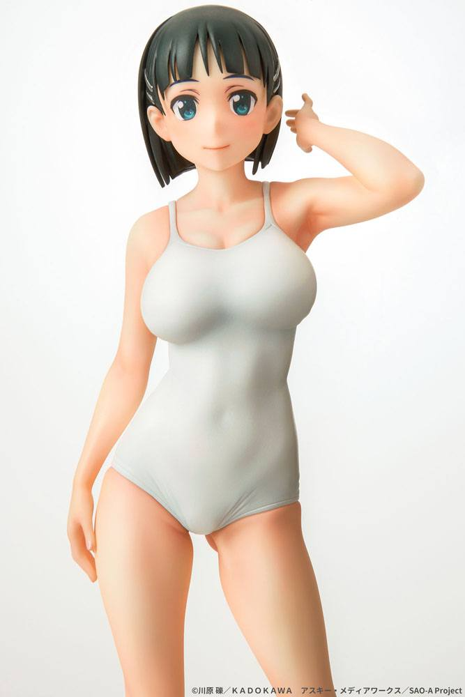 Sword Art Online PVC Statue 1/7 Suguha Kirigaya Leafa White Swimsuit Ver. 23 cm