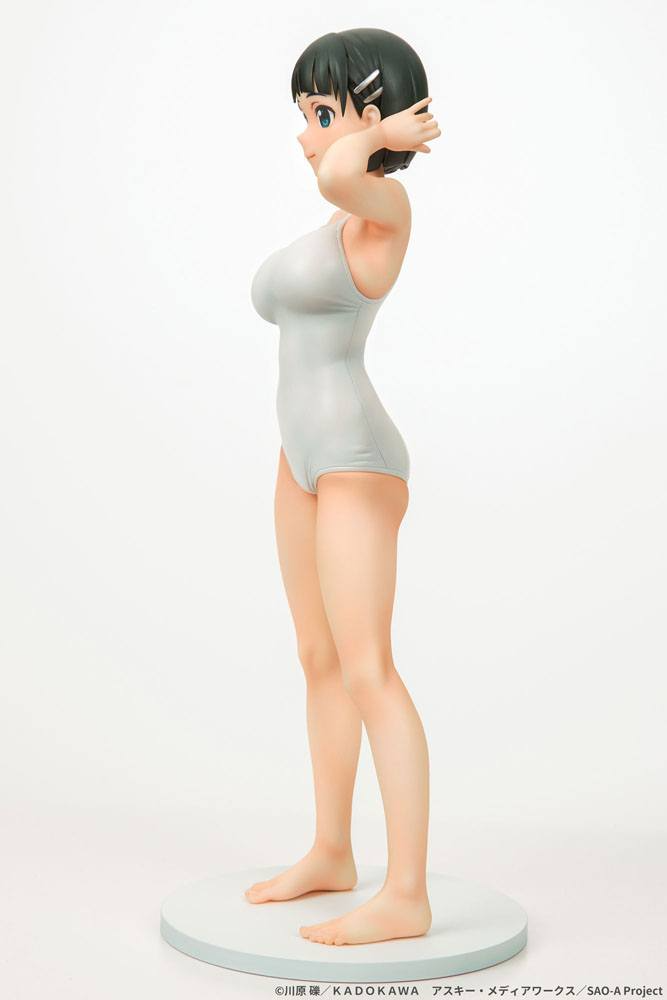 Sword Art Online PVC Statue 1/7 Suguha Kirigaya Leafa White Swimsuit Ver. 23 cm