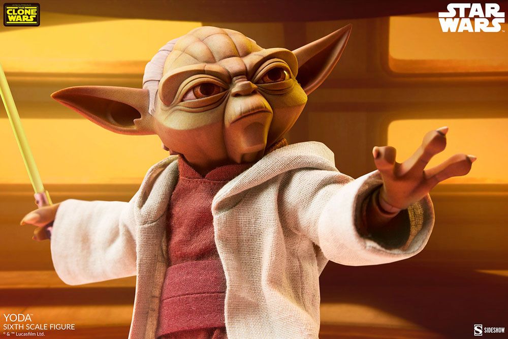 Star Wars The Clone Wars Action Figure 1/6 Yoda 14 cm