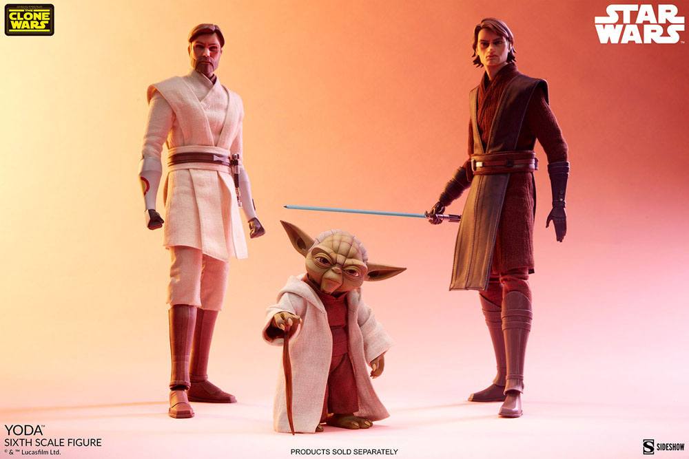 Star Wars The Clone Wars Action Figure 1/6 Yoda 14 cm