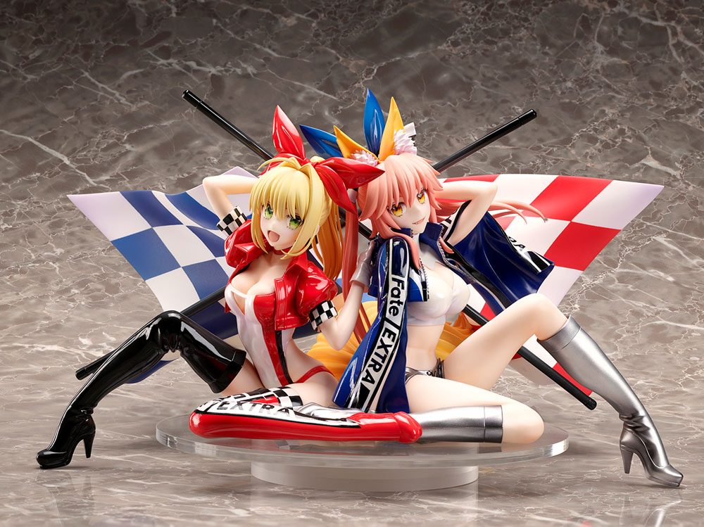 Fate/Extra PVC Statue 1/7 Nero Claudius & Tamamo No Mae Type-Moon Racing Ver. 17 cm