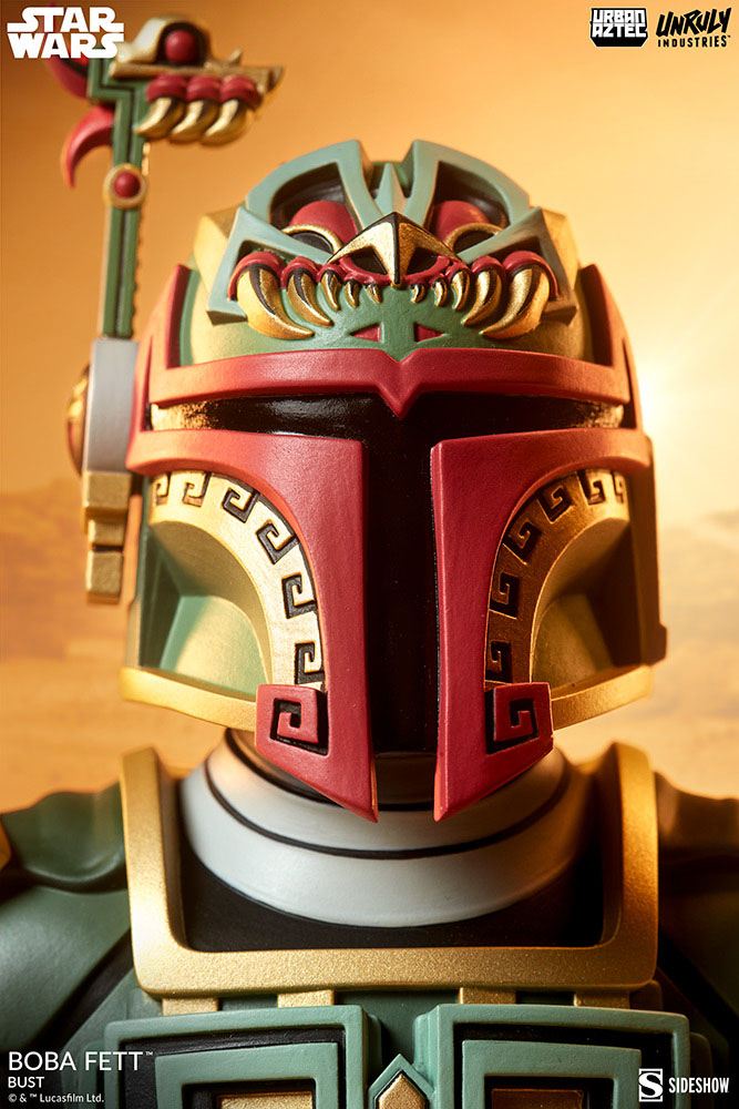 Star Wars Urban Aztec Vinyl Bust Boba Fett by Jesse Hernandez 20 cm