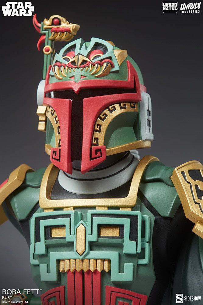 Star Wars Urban Aztec Vinyl Bust Boba Fett by Jesse Hernandez 20 cm