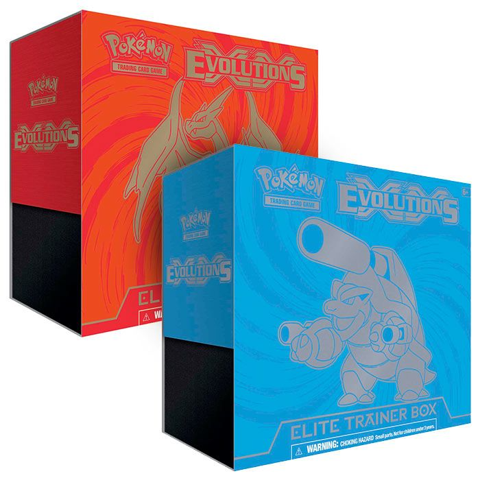 Pokemon XY Evolutions Mega Charizard Y & Mega Blastoise Elite Trainer Box Set