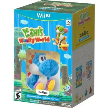 Yoshi's Woolly World with Blue Yarn Yoshi amiibo Wii U