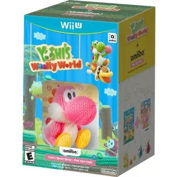 Yoshi's Woolly World with Pink Yarn Yoshi amiibo Wii U