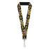 DC Comics Vintage Superheroes and Logos Collage Lanyard