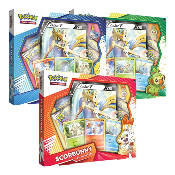 Pokemon Galar Collection Box Zacian Triple Bundle